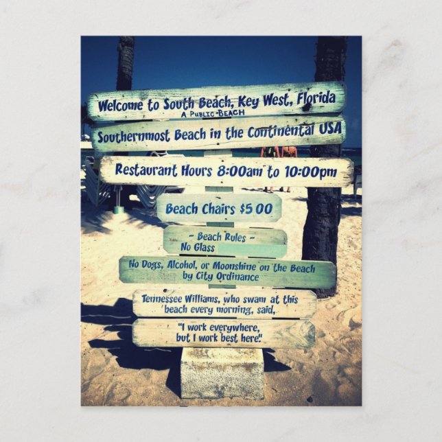 Key West Florida Postcard (Front)