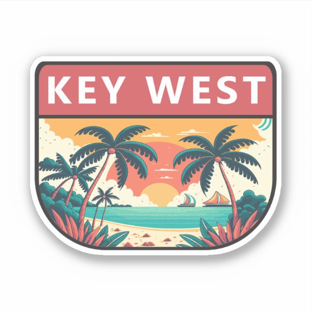 Key West Florida Retro Emblem (Front)
