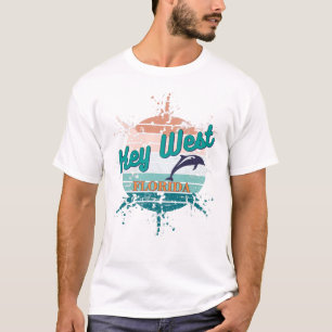Key West Florida Retro Vintage Sunset T-Shirt