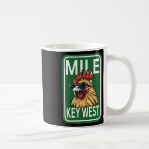 Key West Florida Rooster Chicken Mile Zero Marker Coffee Mug