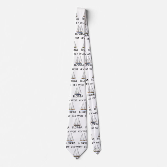 Key West Florida Sailing Tie (Front)