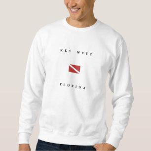 Key West Florida Scuba Dive Flag Sweatshirt