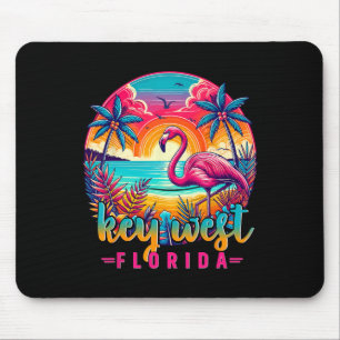 Key West Florida Shirt Flamingo Tropical Beach Vac Mouse Mat