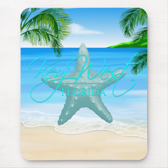 Key West Florida Starfish Mouse Mat (Front)