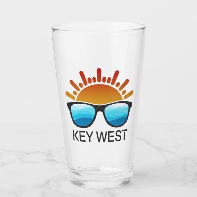 Key West Florida Sunglasses Glass (Front)