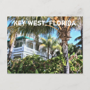 Key West Florida Sunny Tropical Postcard