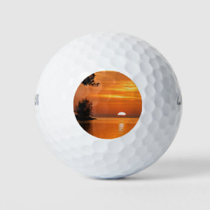 Key West, Florida sunset Golf Balls