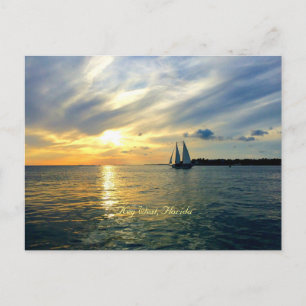 Key West, Florida Sunset Postcard