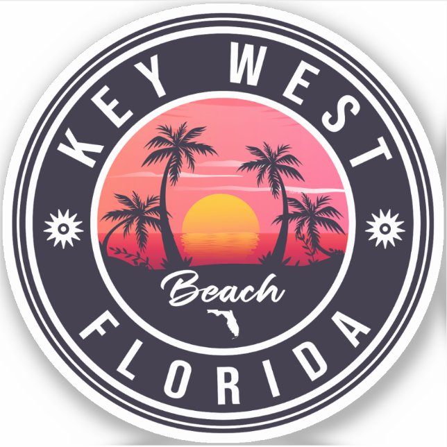 key west Florida Sunset Vacation Souvenirs (Front)