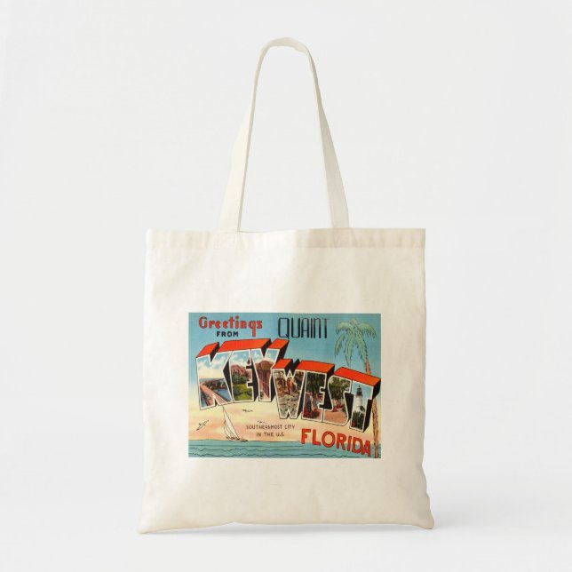 Key West Florida Sunshine State Tote Bag (Front)