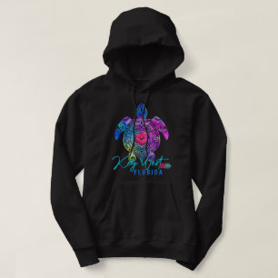 Key West Florida Tie Dye Sea Turtle Vacation 2022  Hoodie