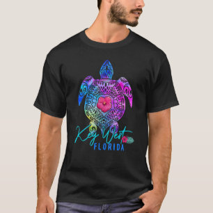 Key West Florida Tie Dye Sea Turtle Vacation 2023 T-Shirt