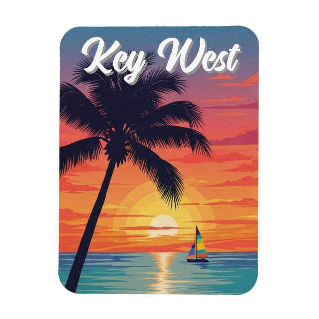 Key West Florida Travel Magnet (Vertical)