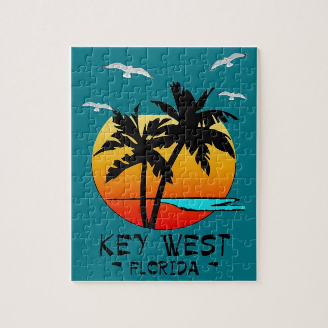 KEY WEST FLORIDA TROPICAL DESTINATION JIGSAW PUZZLE (Vertical)