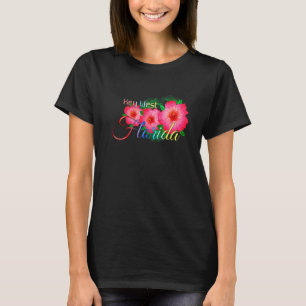 Key West Florida Tropical Flowers Family Vacation T-Shirt