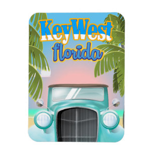 Key West, Florida USA vintage travel poster Magnet