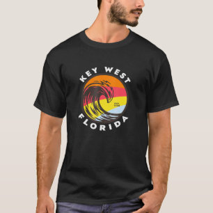Key West Florida Vacation Souvenir Colourful Ocean T-Shirt
