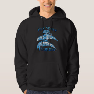 Key West Florida Vacation Tribal Dolphins Hoodie