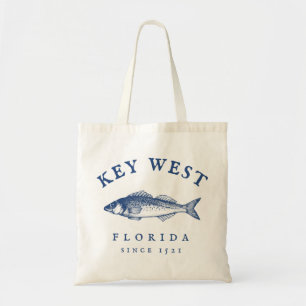 Key West Florida Vintage Fishing T-ShirtKey West F Tote Bag