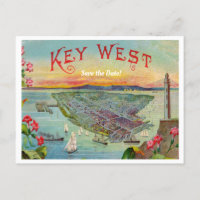 Key West Florida Vintage Save the Date
