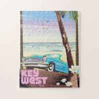 key west florida vintage travel poster