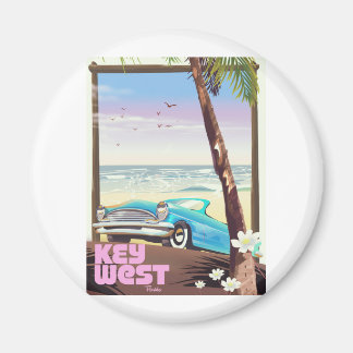 key west florida vintage travel poster magnet