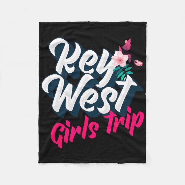 Key West Girls Trip 2023 Weekend Getaway Vacation  Fleece Blanket (Front)