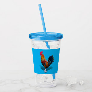 Key West - Gypsy Rooster Acrylic Tumbler