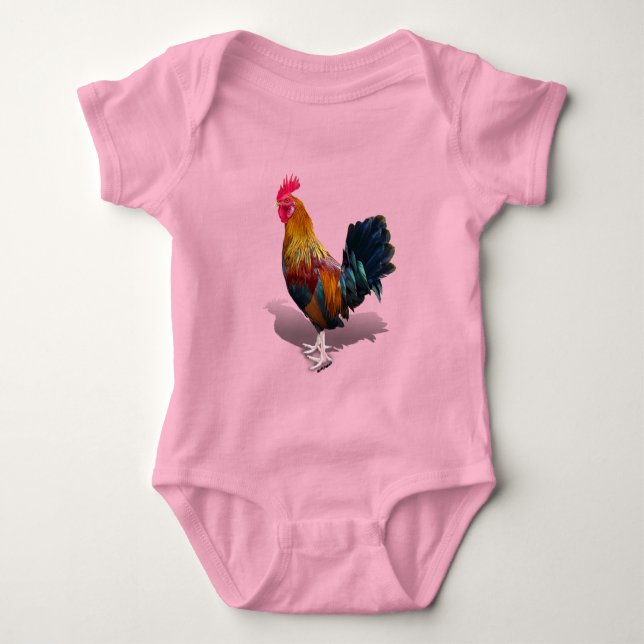 Key West - Gypsy Rooster Baby Bodysuit (Front)