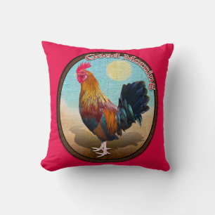 Key West - Gypsy Rooster Good Morning Vintage Oval Cushion