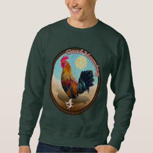 Key West - Gypsy Rooster Good Morning Vintage Oval Sweatshirt