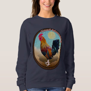 Key West - Gypsy Rooster Good Morning Vintage Oval Sweatshirt
