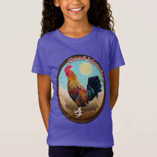 Key West - Gypsy Rooster Good Morning Vintage Oval T-Shirt