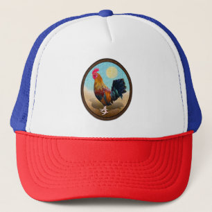 Key West - Gypsy Rooster Vintage Oval Trucker Hat