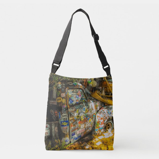 Key West is Art, Old Pickup Truck Crossbody Bag (Front)