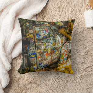 Key West is Art, Old Pickup Truck Cushion