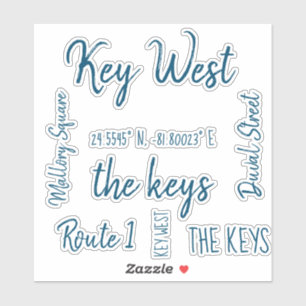 Key West Laser Cut Stickers