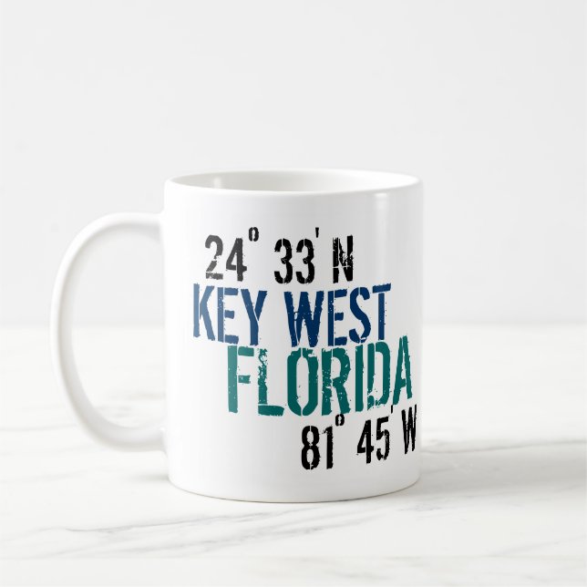 Key West Latitude Coffee Mug (Left)