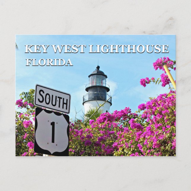 Key West Lighthouse, Florida Postcard (Front)