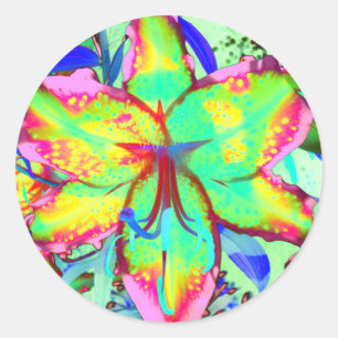 Key West Lily Classic Round Sticker