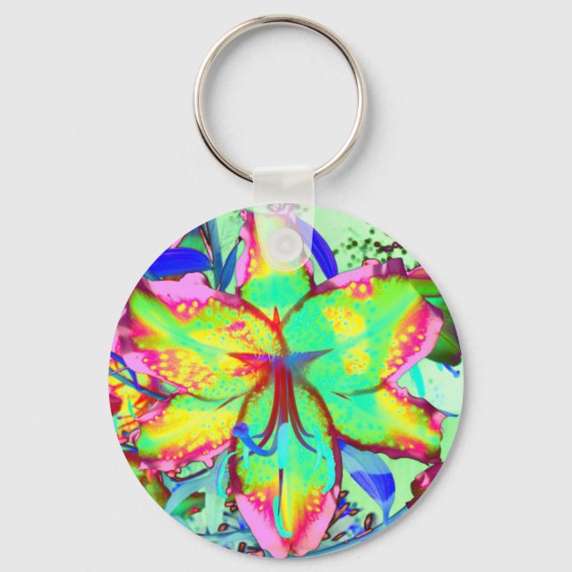 Key West Lily Key Ring (Front)