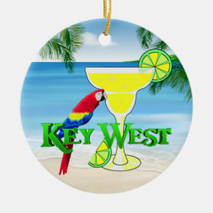 Key West Margarita Ceramic Tree Decoration