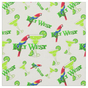 Key West Margarita Parrot Florida Fabric