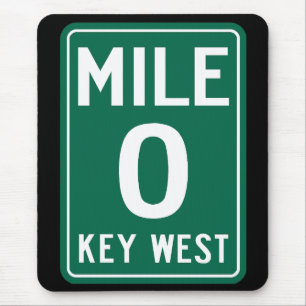Key West Mile 0, Florida USA Mouse Mat
