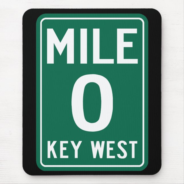Key West Mile 0, Florida USA Mouse Mat (Front)