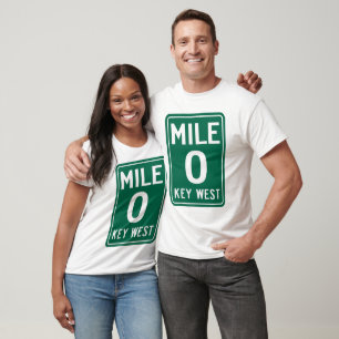 Key West Mile 0, Florida USA T-Shirt