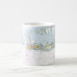 Key West Nautical Chart Coffee Mug Cup