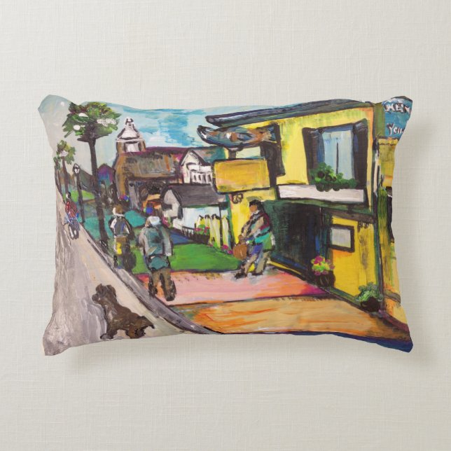 Key West Painting Decorative Cushion (Front)