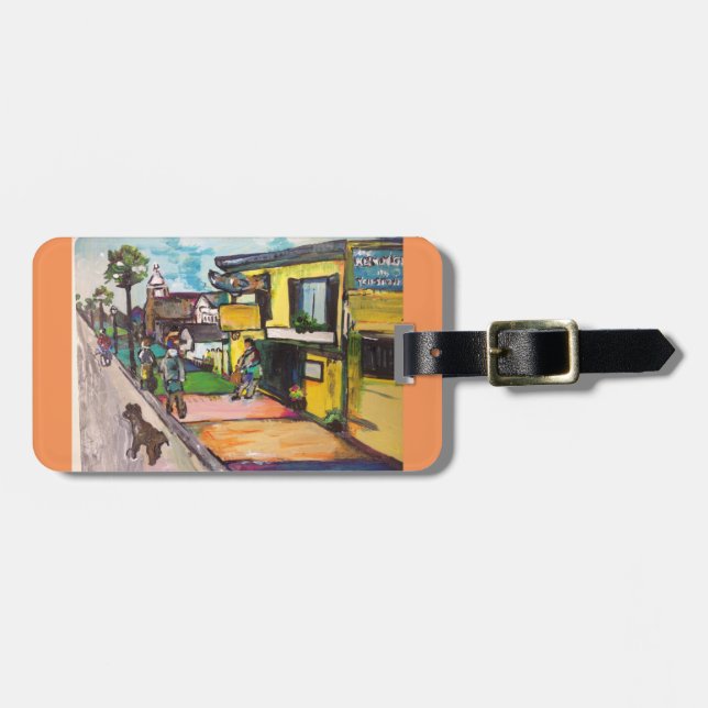 Key West Painting Luggage Tag (Front Horizontal)