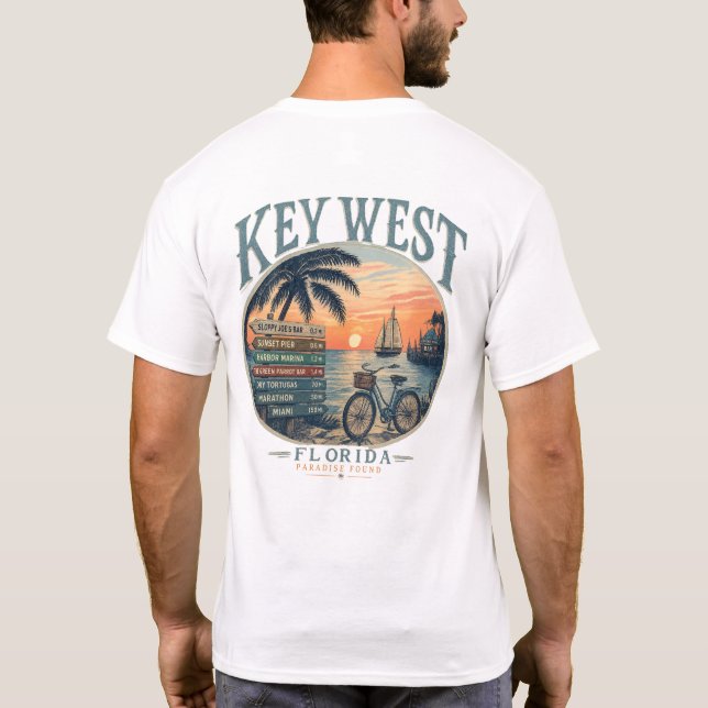 Key West Paradise Found T-Shirt (Back)